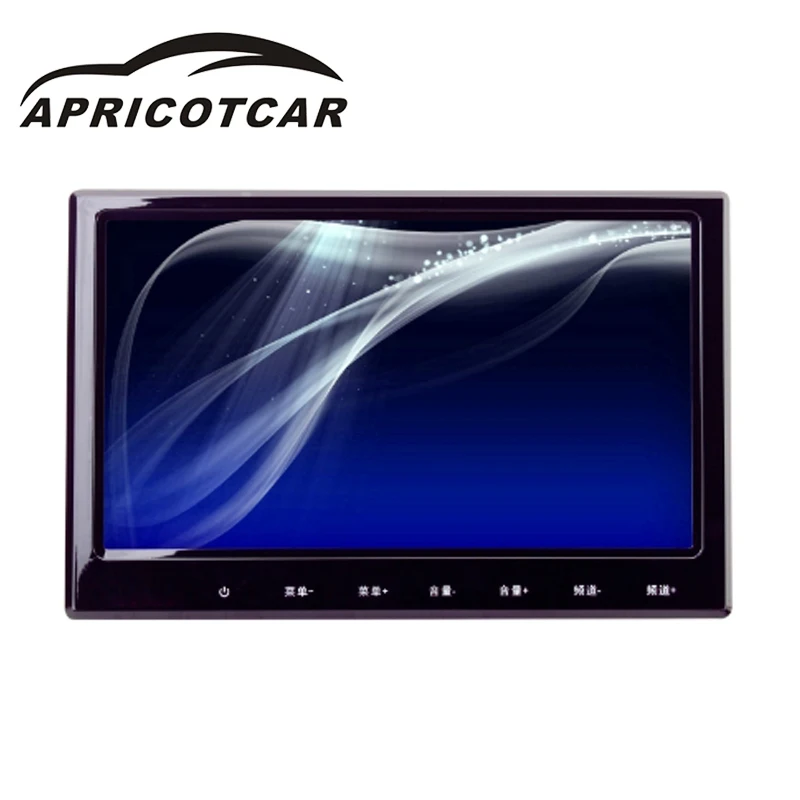 

APRICOTCAR 9-inch 800*480 HD Touch-screen Car Car Headrest Monitor Rear Seat Display DVD Player Slim LED Digital Screen Fashion