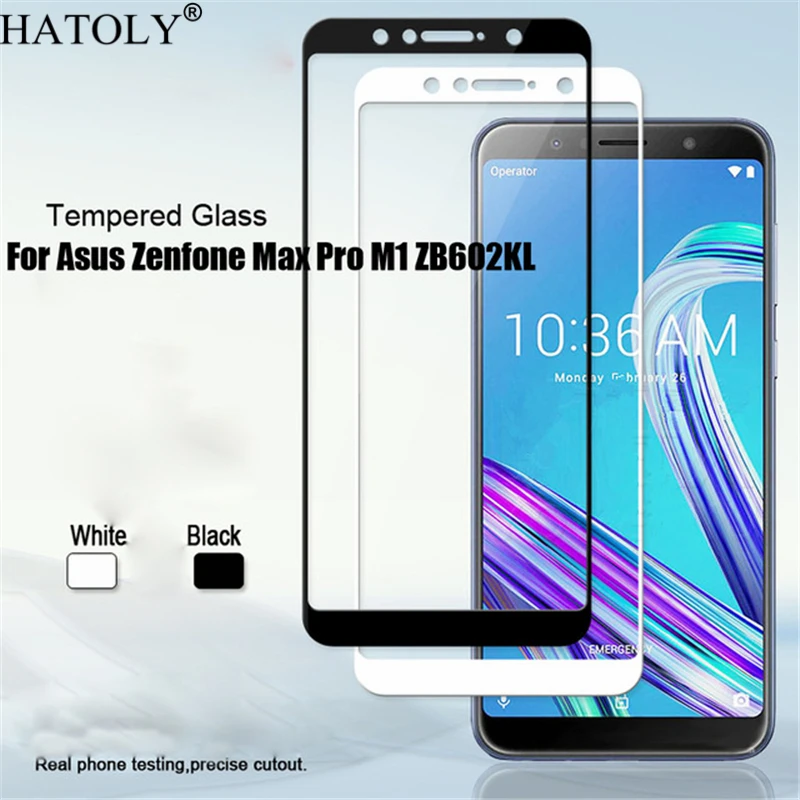 2 шт., закаленное стекло для ASUS ZenFone Max Pro M1 ZB602KL, защита экрана, полное покрытие, пленка для ASUS Zenfone Max Pro M1 ZB602KL X00TD