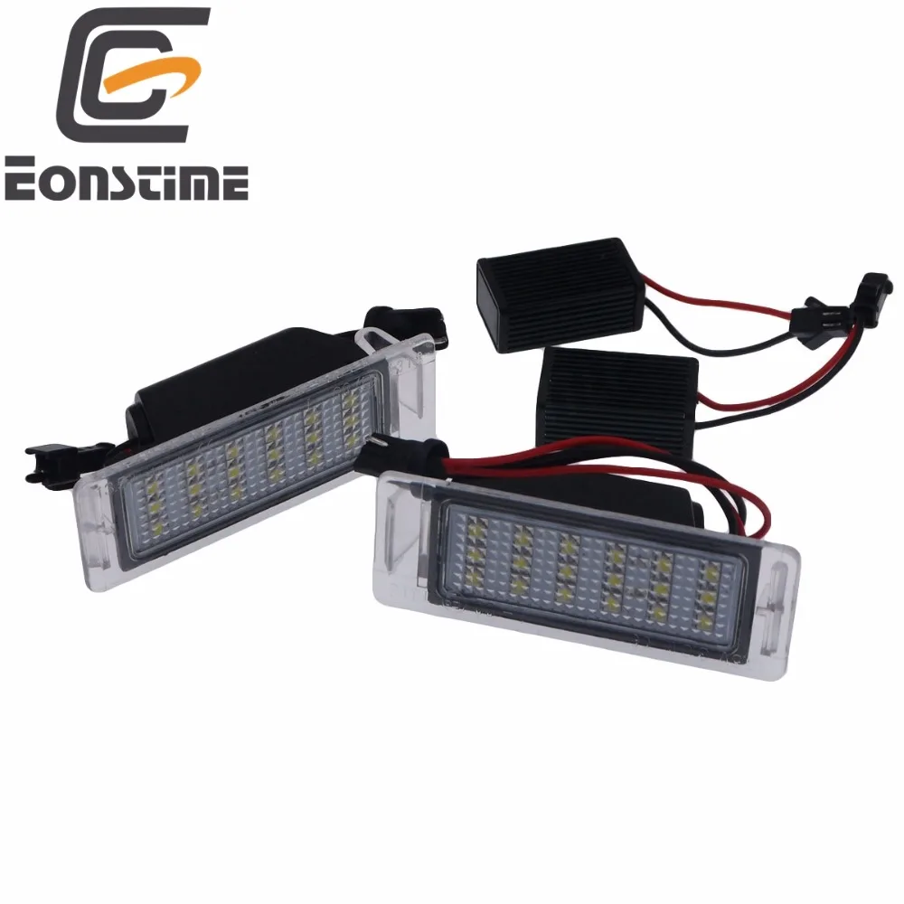 

Eonstime 2Pcs Car LED Number License Plate Lights 12V White SMD LED Bulb Kit for Chevrolet Cruze Camaro 2010-2014 Accessories