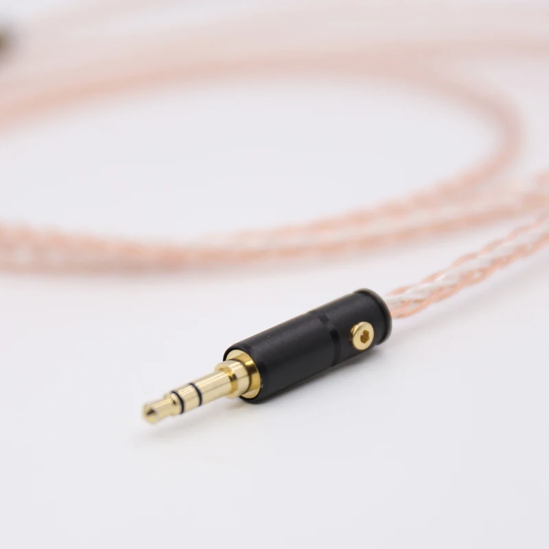 Free shipping 5N OFC copper upgrade audio earphone wire headphone cable for headset HD700