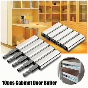 

10Pcs Door Stopper Cabinet Catches Push to Open System Touchs Damper Buffer Soft Quiet Closer Furniture Hardware