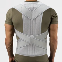 Дышащий наплечный бандаж регулируемая поза коррекция плечевой пояс поддержки боли в спине двойной бандаж перекрестное сжатие