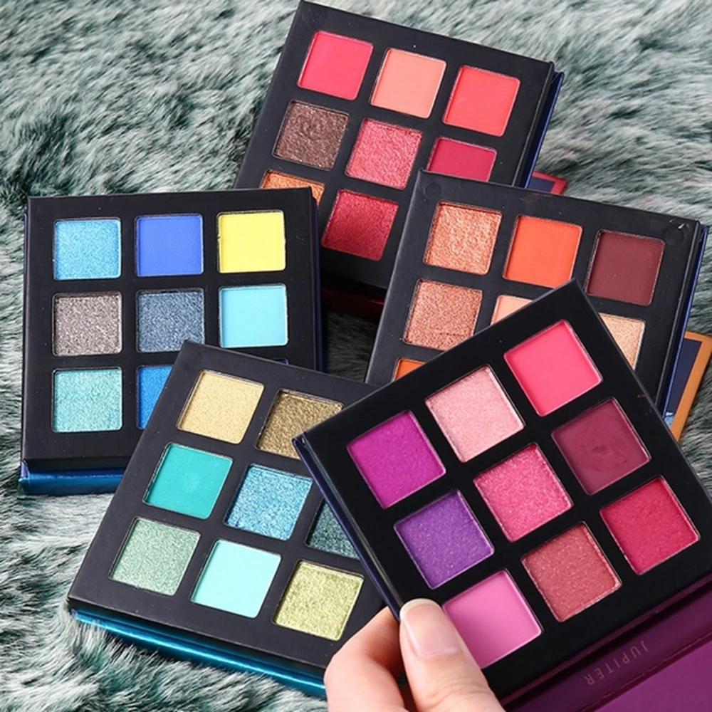 Лидер продаж палитра для макияжа Beauty Glazed 9 цветов 5 стилей тени Блестящий Матовый