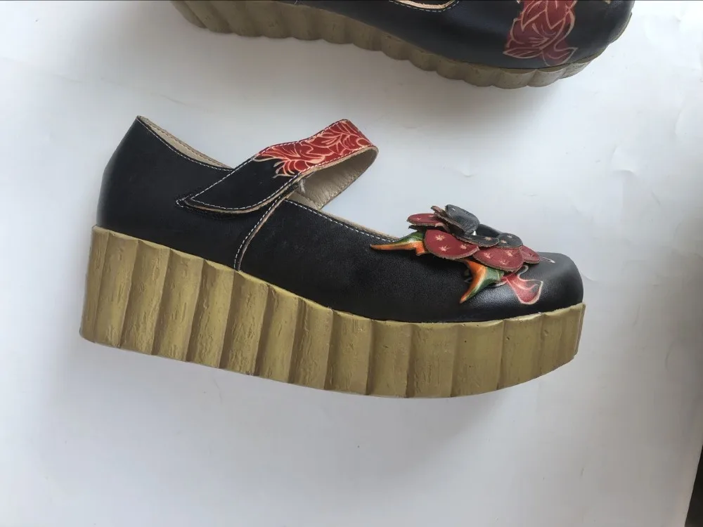 Careaymade-New 2017 Summer,Women fashion single shoes,Round mid-high heels printing flower shoes,Ethnic style hook trend shoes Careaymade-New 2017 Summer,Women fashion single shoes,Round mid-high heels printing flower shoes,Ethnic style hook trend shoes