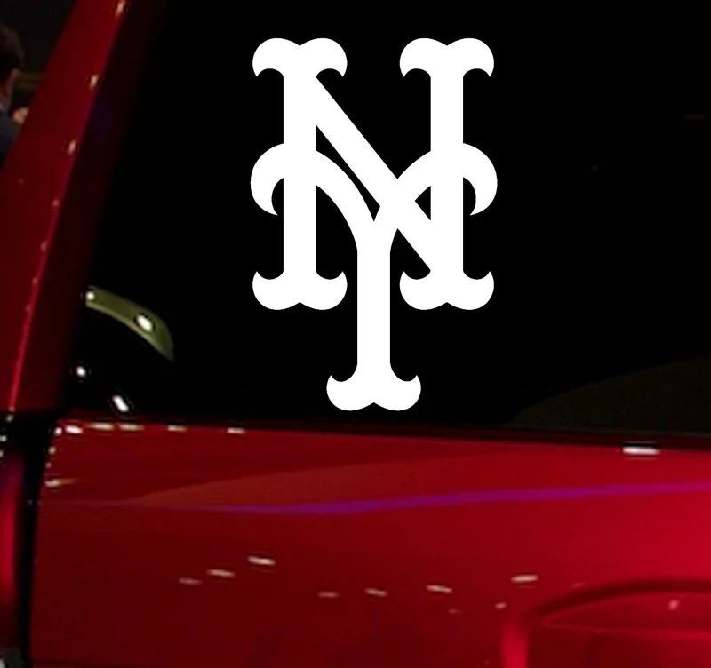 

Mets baseball game Auto Window Sticker Decal for Car Truck Suv Decal 5.5'' Car Window Vinyl Die Cut Sticker White