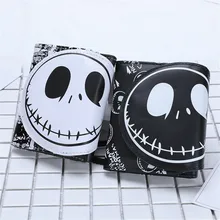 Кожаный женский кошелек высокого качества с рисунком черепа, дизайн с застежкой, сумки для карт, короткий женский кошелек, 6 цветов, женское портмоне