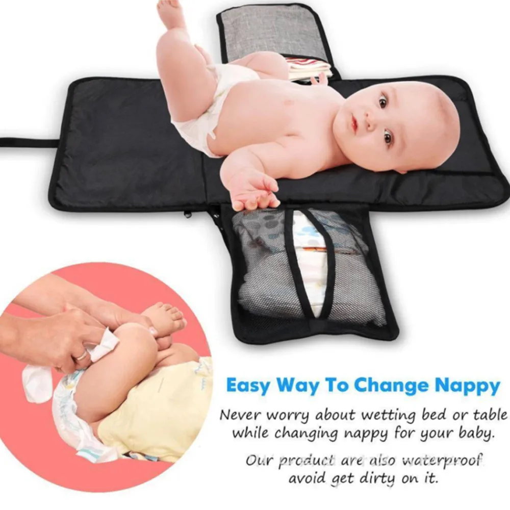 Многофункциональная переносная Простынка Пеленальный мешок коврик складной мешок коврик для переодевания малыша