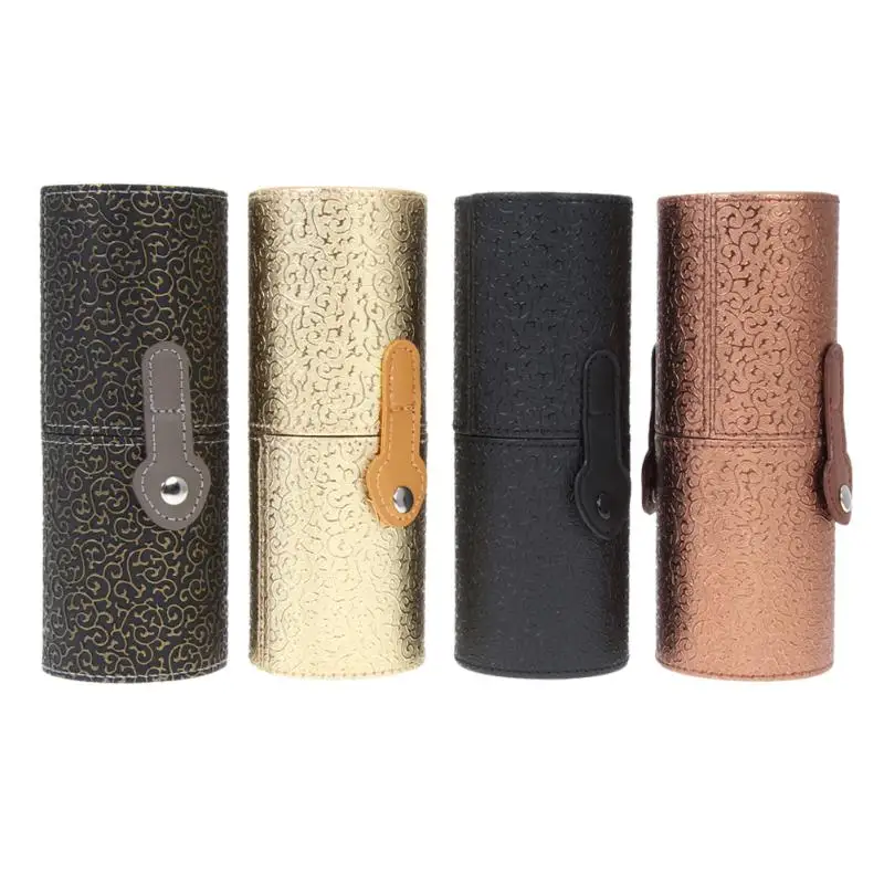 1Pc PU Leather Makeup Brushes Holder Cosmetic font b Bag b font font b Case b