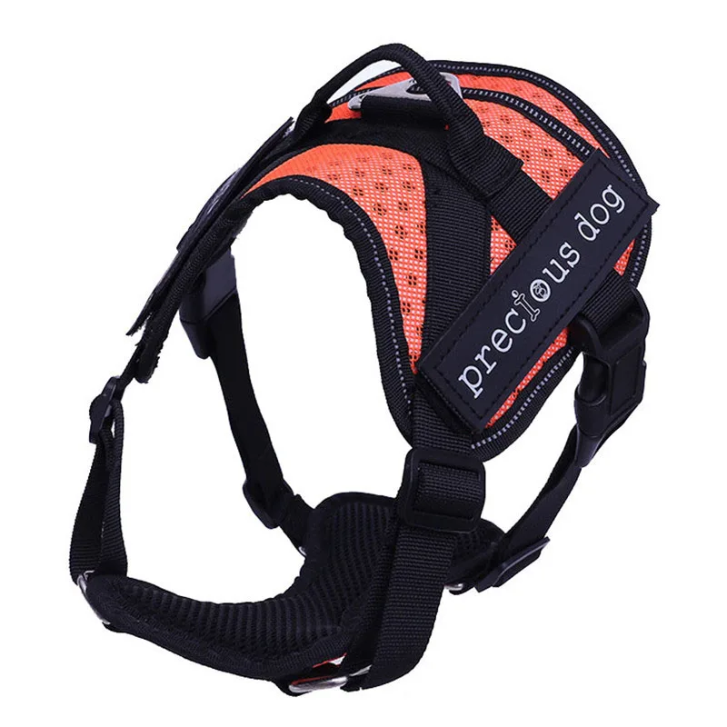 

High Quality Soft Adjustable Protection Reflective Large Pet Vest Strap Medium Big Dog Harnesses Vests chest For dog Collar