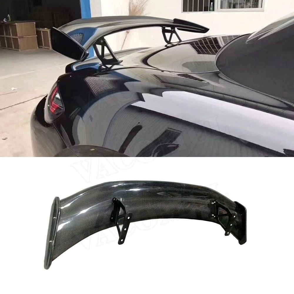 Задний спойлер из углеродного волокна задние крылья для Porsche Cayman 981 986 987 718 GT4 GT 2016