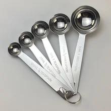 5 шт. набор мерная ложка нержавеющая сталь кухня для приготовления пищи выпечки кофе приправа HY99 DC11