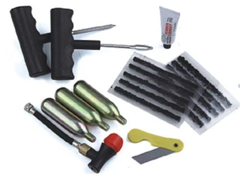 

Motorcycles Tire Repair Tools with co2 catridge for emergency tyre repair inflatable and with carrry bag