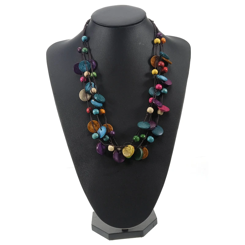 étnica hecha a mano para mujer, Collares con abalorios Multicolor, Collares llamativos, accesorios de joyería Bohemia - AliExpress Joyería y accesorios