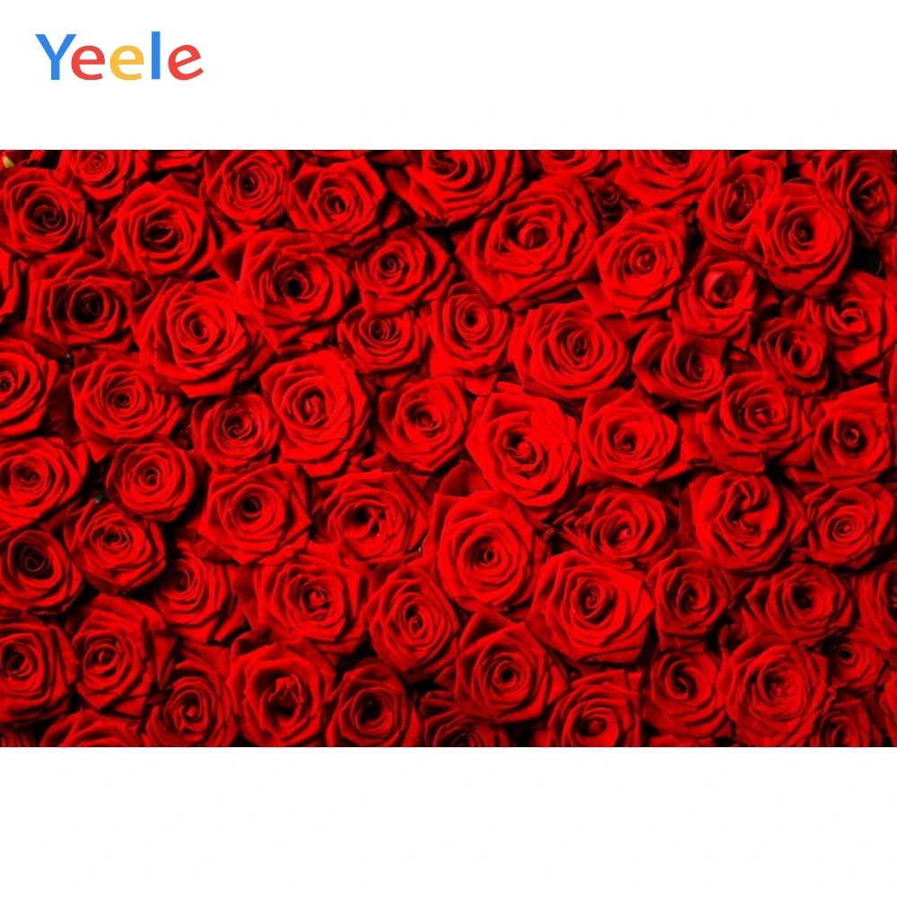 

Yeele Red Rose Wedding Wallpapers Party Baby Personalized Photography Backdrops Photographic Backgrounds Props For Photos Studio