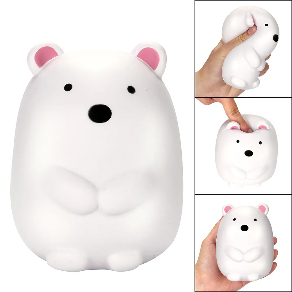 12 см Jumbo Squishy милый белый медведь крем Ароматические Squishies медленный рост Шарм игрушка Squishy медленный рост YE12.12