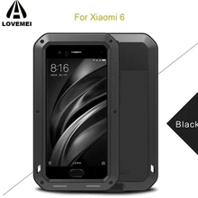 Для Xiaomi mi 6 Водонепроницаемый Чехол LOVEMEI мощный металлический чехол для Xiao mi 6 Xio mi 6 роскошный алюминиевый грязезащитный противоударный чехол