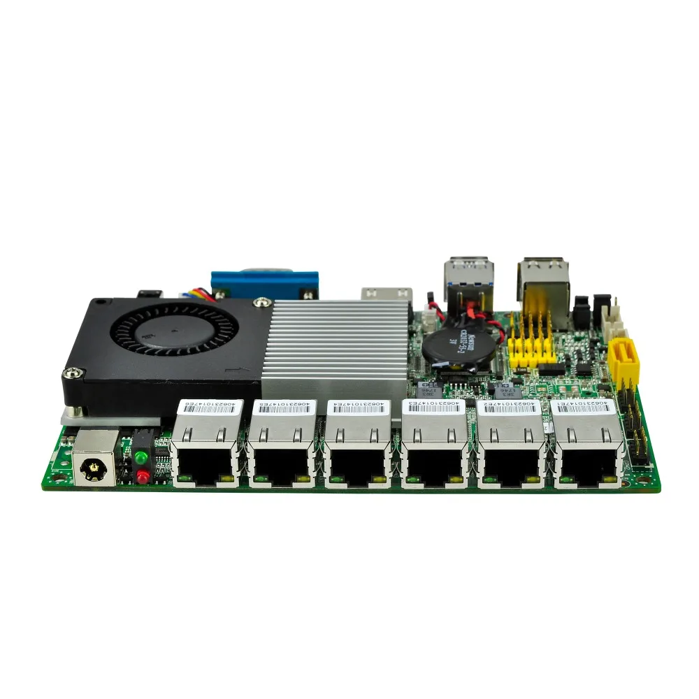 

6 gigabit nics Qotom motherboard Q3865UG6-P AES-NI Kabylake Platform 12V Pfsense Firewall Router