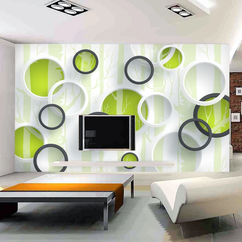 contact paper Customized any size murals photo wallpaper roll Tv background wall paper non-woven 3d wall paper seamless murals