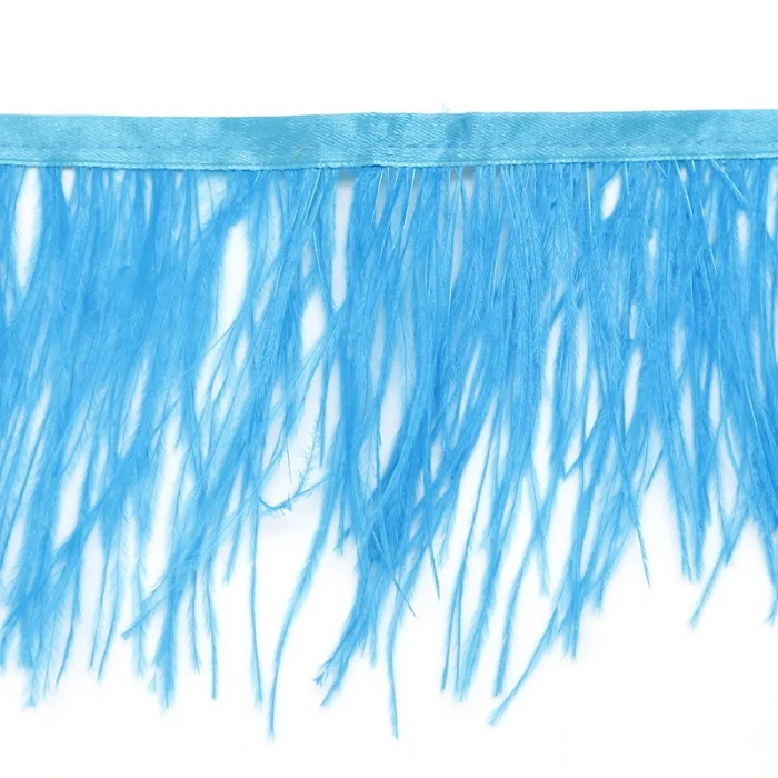 Лента из натурального страусиного пера длина 1 м 8 10 см|feather ribbon|feathers trim fringefringe ribbon |