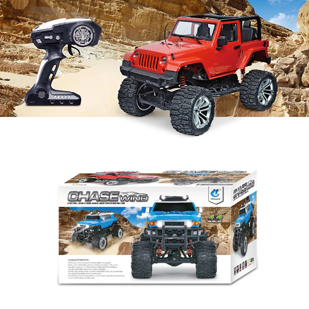 

High-quality HG-P406/405/404 RC Remote Control Car 1/10 2.4G Convertible Climbing Car Toy 7.4V 1500mAh Shockproof Car for Kids