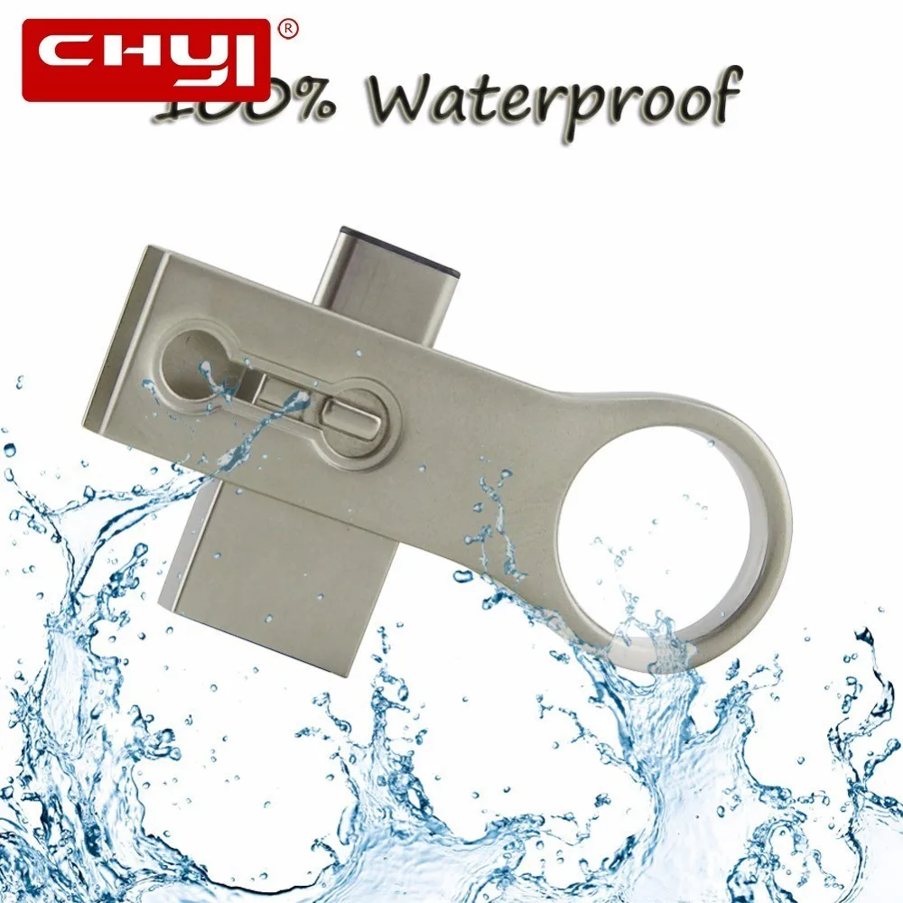 CHYI type-C вращение USB3.0 Флешка высокая скорость флешки 64 ГБ 32 16 Memory Stick водостойкий U
