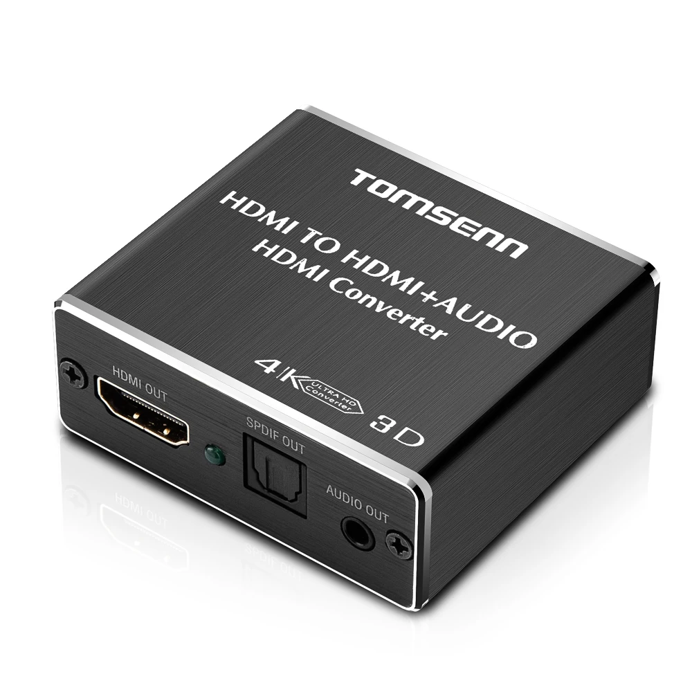 Billige Hdmi audio extractor HDMI zu HDMI und Optische TOSLINK SPDIF + 3,5mm Stereo Audio Extractor Konverter HDMI Audio Splitter adapter