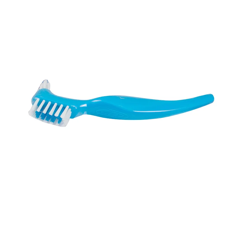 Denture Dedicated Brush Toothbrush Dual Brush Heads Gum Cleaner