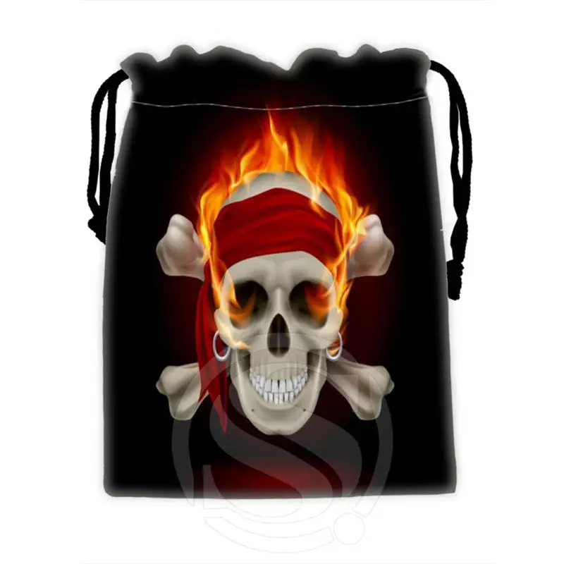 Fashion boutique Custom skull 4 drawstring bags for mobile phone tablet PC packaging Gift Bags18X22cm SQ00715