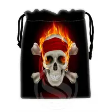 Fashion boutique Custom skull #4 drawstring bags for mobile phone tablet PC packaging Gift Bags18X22cm SQ00715-@H0345