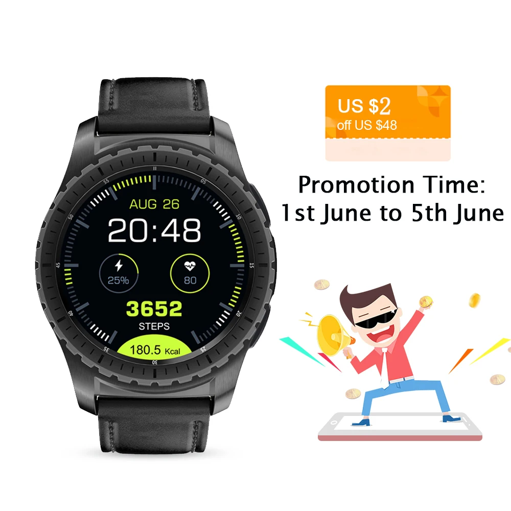 Kaimorui Bluetooth Smart Watch KW28 Support SIM/TF Card Men Smartwatch Fitness Tracker Heart Rate Clock For Android IOS Phone Kaimorui Bluetooth Smart Watch KW28 Support SIM/TF Card Men Smartwatch Fitness Tracker Heart Rate Clock For Android IOS Phone