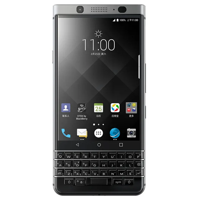 Разблокированный мобильный телефон BlackBerry Keyone 4,5 дюйма, 3 ГБ ОЗУ, 32 Гб ПЗУ, Камера 8,0 МП, 1080 P, 4G, Wifi, Восьмиядерный мобильный телефон - Цвет: Серебристый