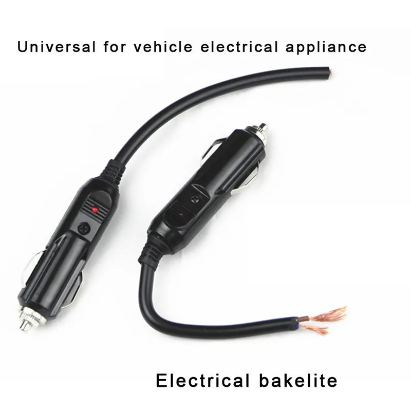 

12V/24V Auto LED Male Cigarette Lighter Socket Connector With 20A Fuse Car Electronics