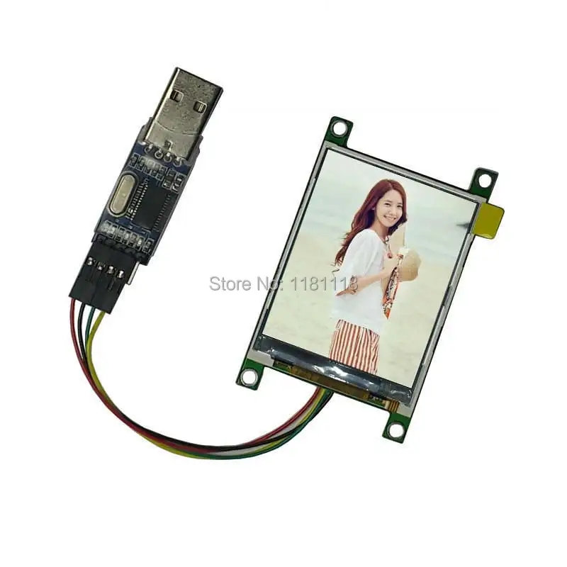 2,2 дюймовый UART lcd TFT дисплей модуль со вспышкой PL2303 цветной экран последовательный порт для Arduino Raspberry Pi STM32 компьютер ПК