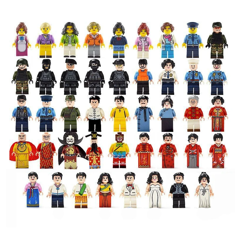

DIY Building Blocks Action Figures Blocks Compatible With LegoING Duplo Figures Animal Train Building Blocks Education Toy Gift