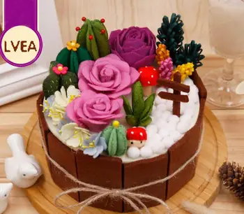 

DIY Cactus flower Toy Green Plant decoration gift for children