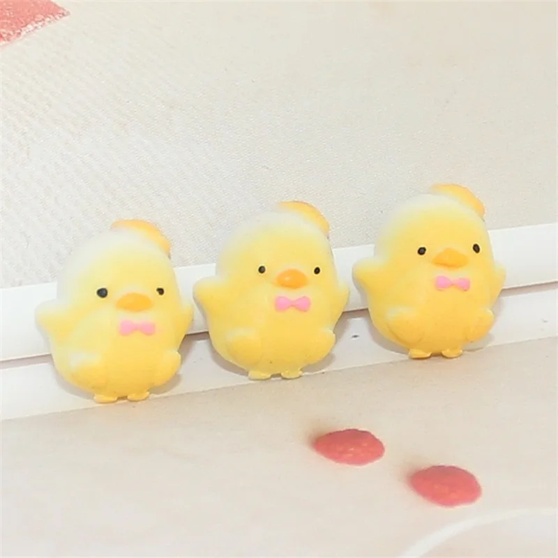 18x14 мм 10 шт. смолы kawaii куриный кабошон flatback для DIY Записки Украшение Моделирование