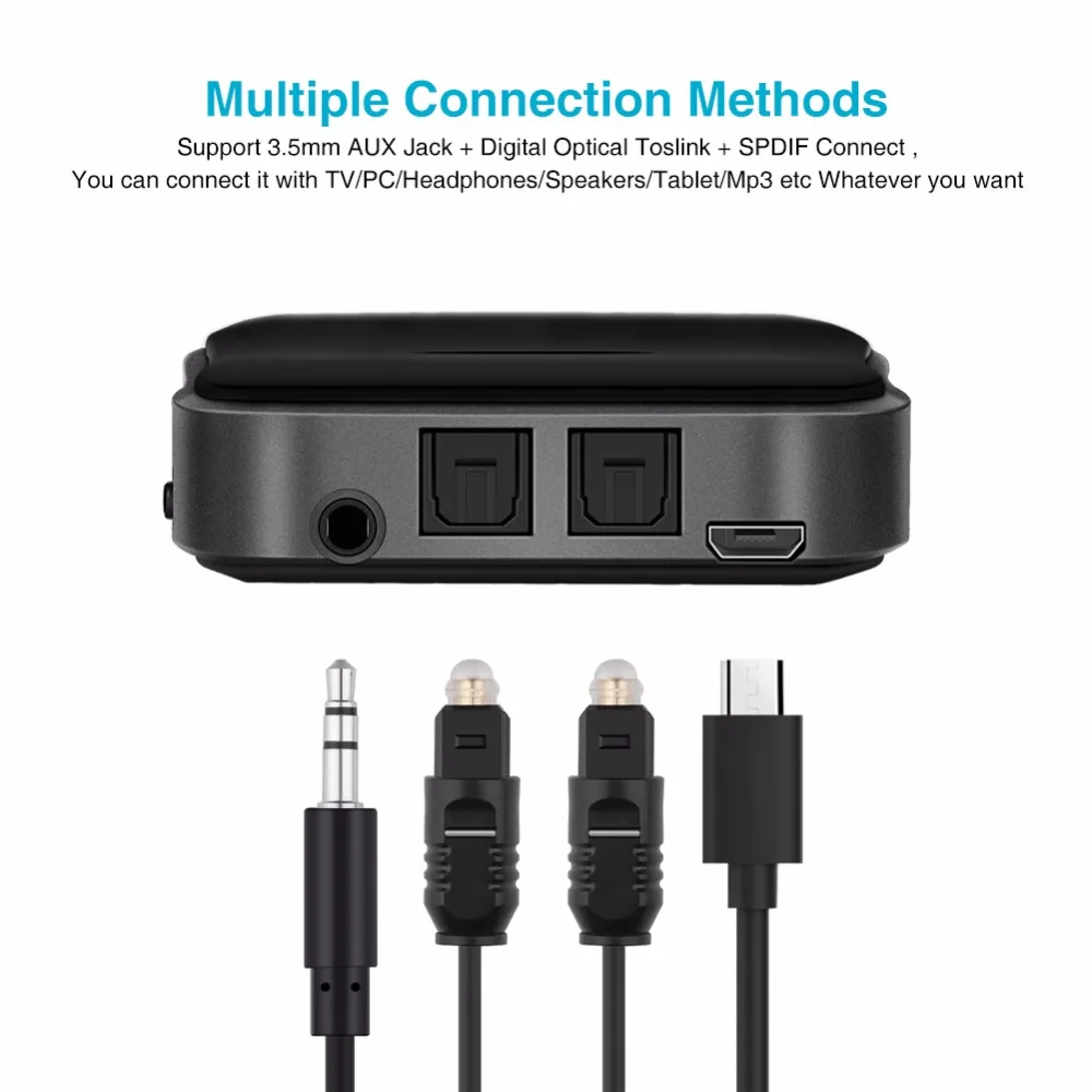 Bluetooth 5,0 передатчик приемник CSR8675 APTX HD LL Bt аудио музыка беспроводной USB адаптер 3,5 мм 3,5 AUX Jack/SPDIF/RCA для ТВ ПК