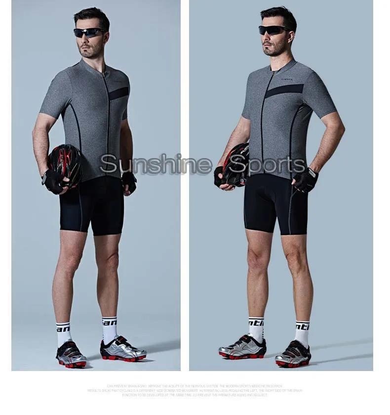 Santic мужские велосипедные Джерси Набор летние быстросохнущие велосипедные наборы дышащая одежда для езды на велосипеде велосипедные костюмы Майо Ciclismo