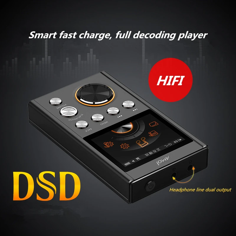 Amoi C20 8 Гб MP3 плеер без потерь HIFI музыка высокое качество мини аудиофил полный