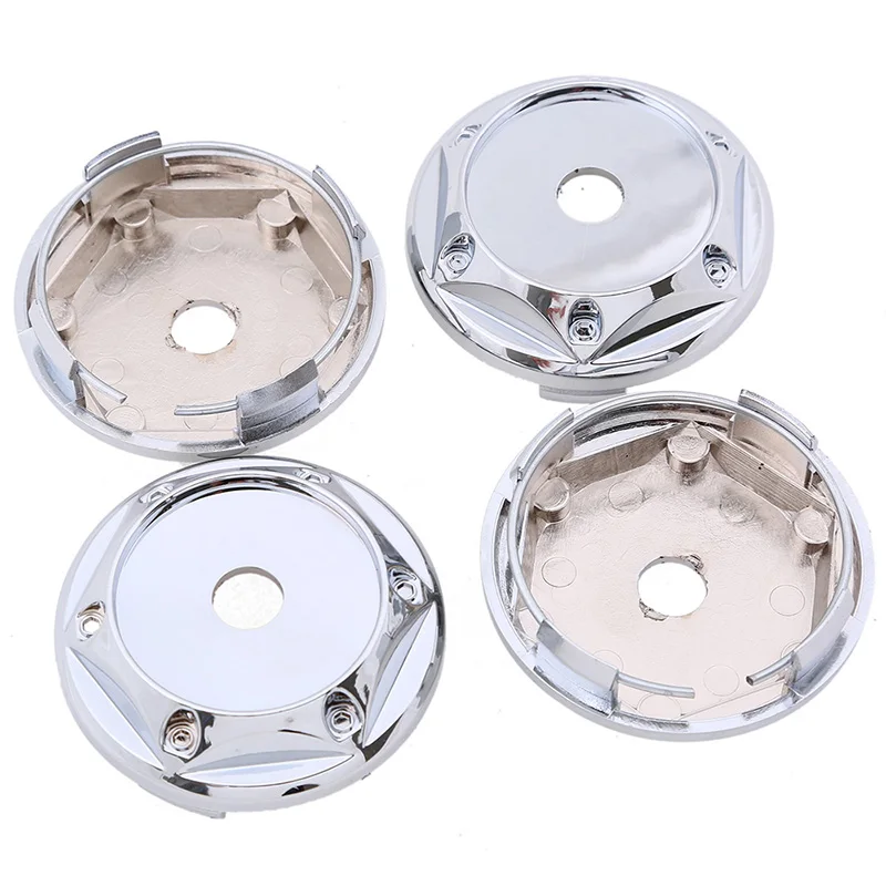 POSSBAY 4Pcs 68mm Car Wheel Center Center Cap Hub Caps Base Holder