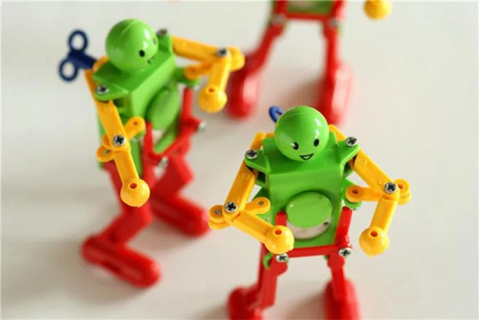BA Brief детский красочный пластиковый Заводной весенний Заводной Танцующий Робот игрушка подарок AB