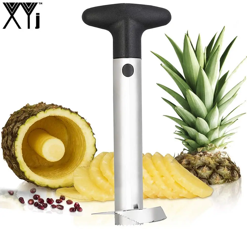 

XYj Stainless Steel Pineapple Easy Slicer Pineapple Peeler Accessories Pineapple Slicers Fruit Knife Cutter Corer Slicer Tools