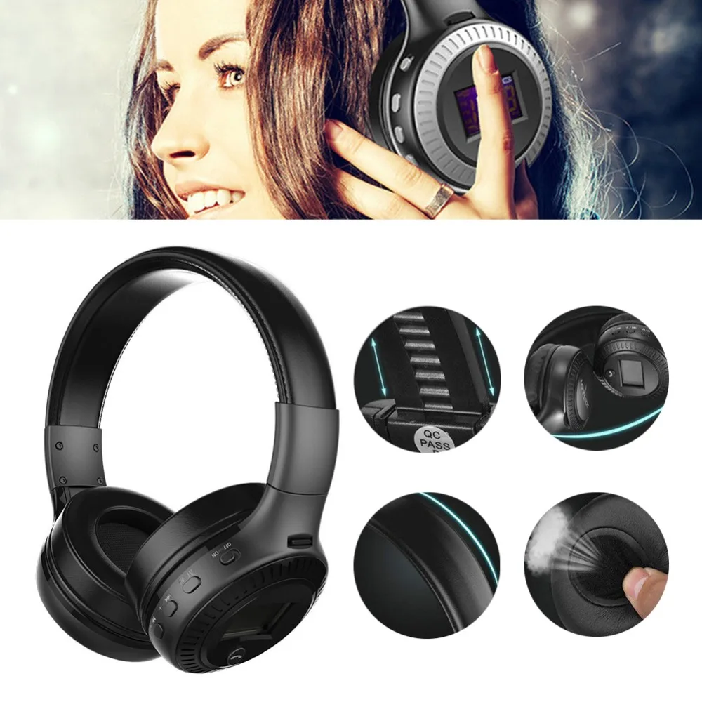 Беспроводные стереонаушники eCos Bluetooth 4 1 складная гарнитура наушники Super Bass