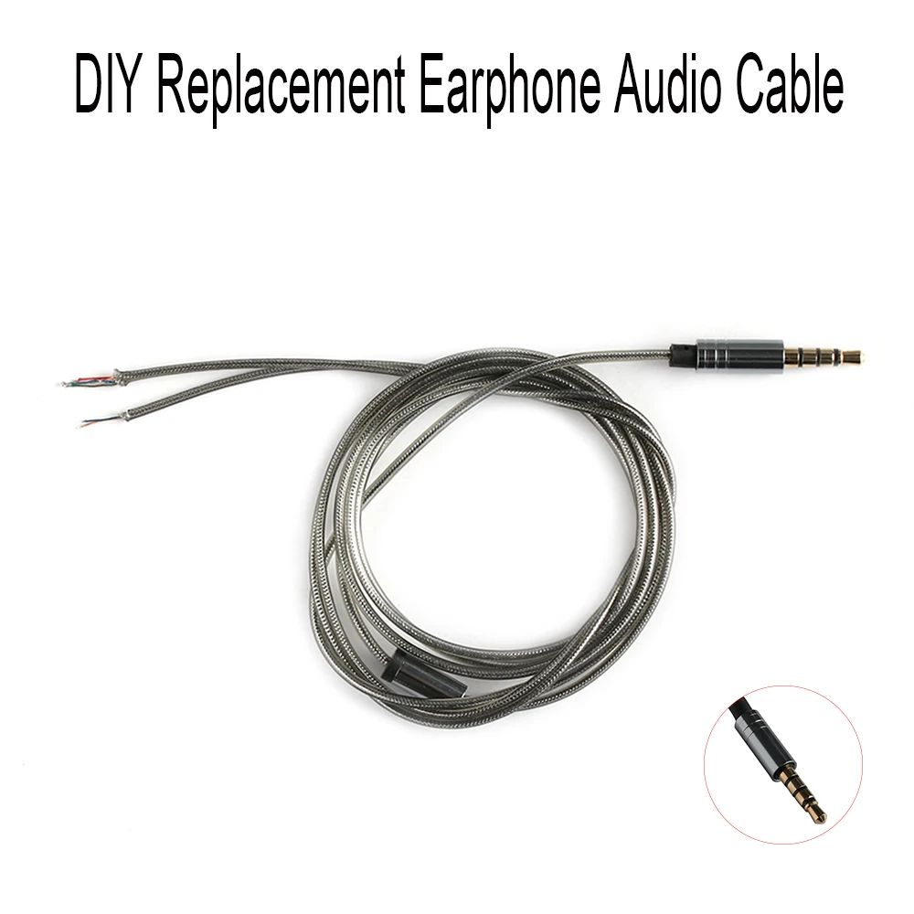 HIFI Earphone Cable for DIY Replacement 1.2m Audio Cable Headphone