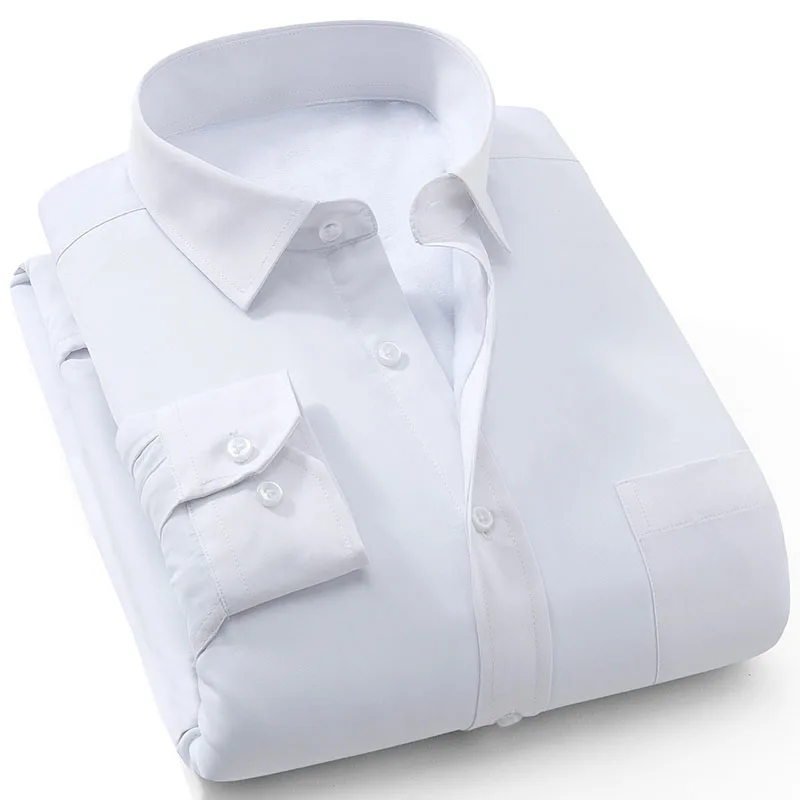 MFERLIER, мужские рубашки, 5XL, 6XL, 7XL, 8XL, обхват груди 136 см, зима, осень, большой размер, длинный рукав, сохраняющий тепло, плюс размер, повседневные рубашки для мужчин - Цвет: M2-622P