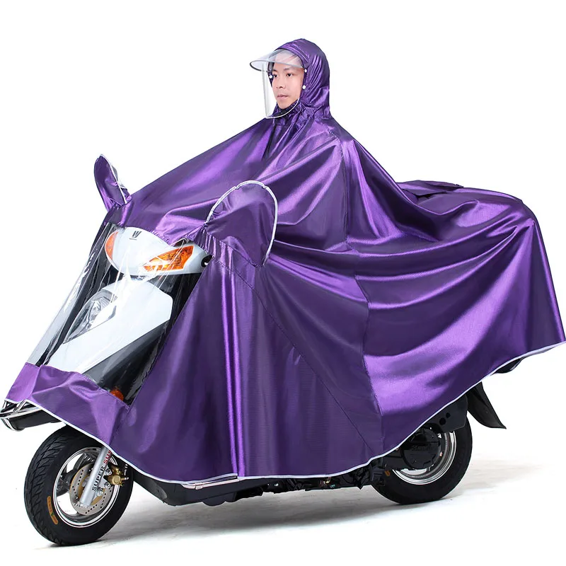 Непромокаемые длинные мотоциклетные мужские непромокаемый плащ дождевик велосипед Impremiable Капа де Chuva Infantil abrigo mujer LZO088 - Цвет: Single 4XL purple