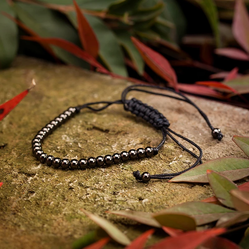 

Stretchable Rope Chain Rose Golden Plated Beads Bracelet Bangle for Women Charms Wristband Valentine's Day Gifts Jewelry