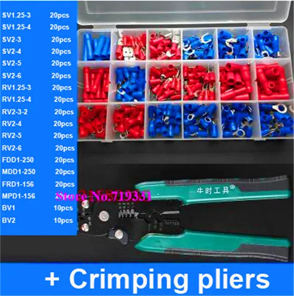 

Multi Cold-Pressed Crimping Pliers Terminal Pliers Insulated SV 1.25 2.0 2.5 2.8 4.8 6.3mm RV2-3 CE MPD MDD FRD MPD T U O plug