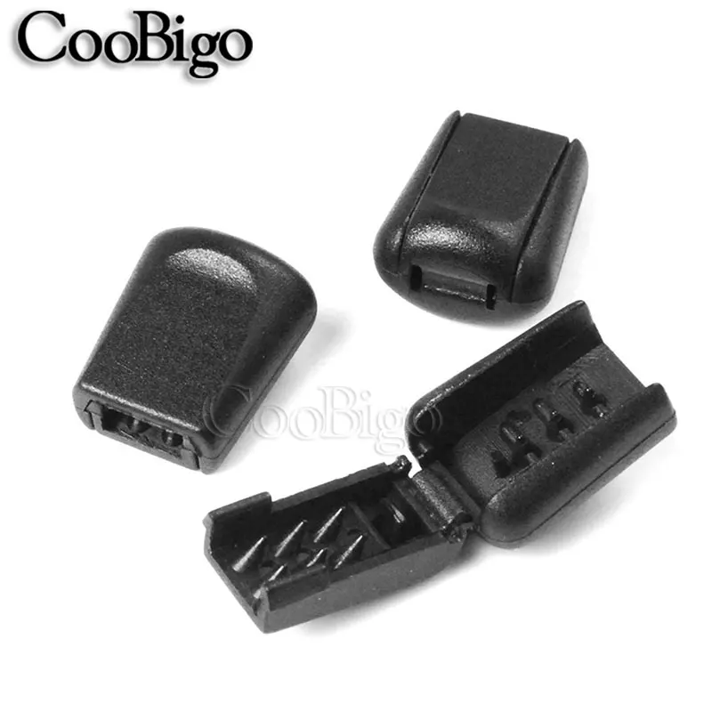 

10pcs Pack Zip Clips Rope Buckle Zipper Pull Cord Lock Stopper for Paracord Backpack