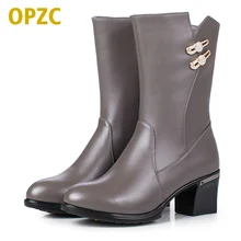 Plus size 35-43 # female winter boots 2017 genuine leather women’s boots wool cotton shoes sexy fashion motorcycle boots women